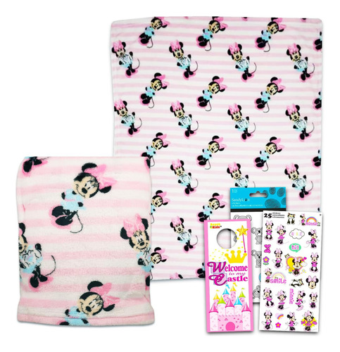 Paquete De Mantas Para Bebé De Minnie Mouse: Manta De Minnie