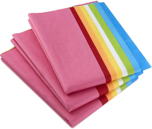 Papel De Seda Hallmark (arco Iris Clasico, 8 Colores) 120 H