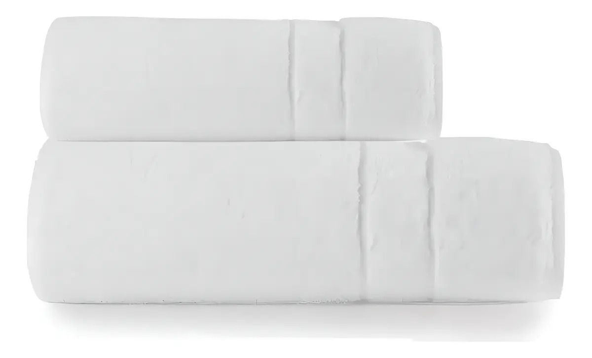 Kit Toalha De Banho Teka A Marca De Cama Mesa E Banho Grossa Cor Branco Roma