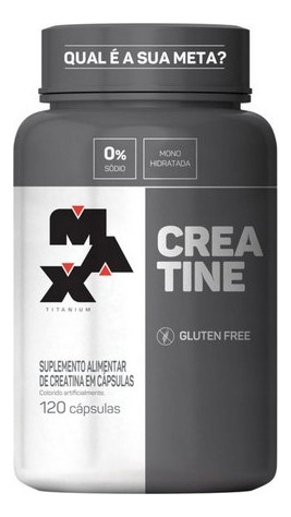 Creatina Max Titanium 120 Caps Sem Sabor