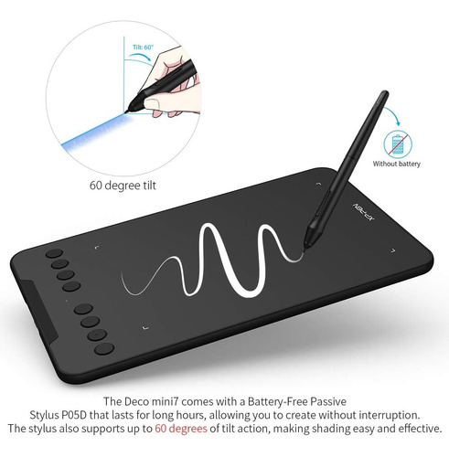 Tablet Desenho Xp-pen Deco Mini7 | Arte Digital E Estudantes