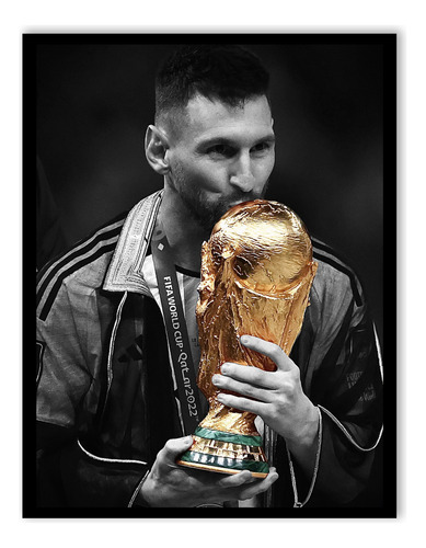 Cuadro Lionel Messi Campeón - Argentina Campeon