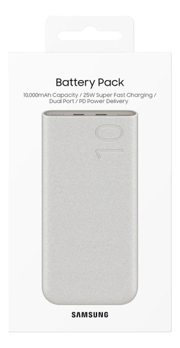 Samsung Batería Externa 25w 10000 Para Galaxy S24 Plus Ultra