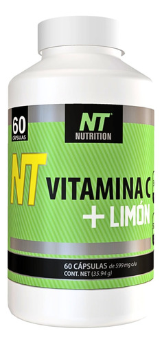 Vitamina C 60 Caps. 300 Mg. Nt Nutrition.