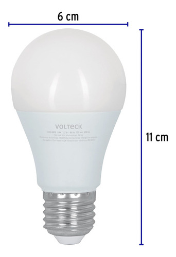 Lámpara De Led, Bulbo Estándar, A19, 9 W, Luz De Día 48052