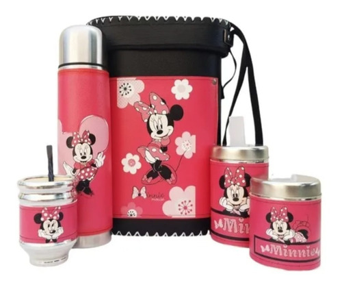 Kit De Mate Set Matero Completo Minnie Mouse ! 