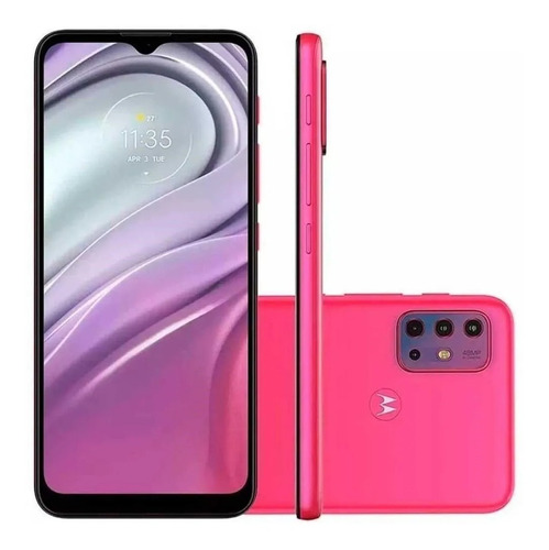 Imagem 2 de 5 de Smartphone Celular Motorola Moto G20 64gb Rosa 4gb Ram