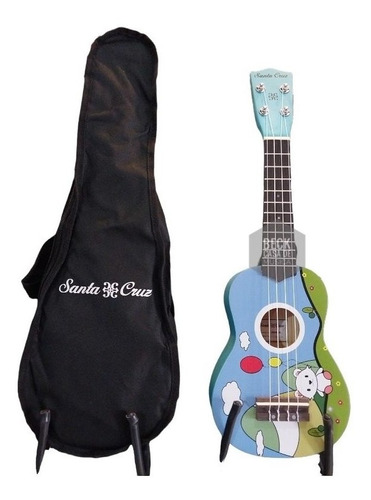 Ukelele Soprano Infantil Estampados Santa Cruz Uk300 Funda