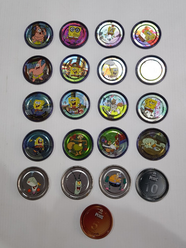 Antiguos Tazos Bob Esponja Lote X 20 Viacom 2004 Mag 58751