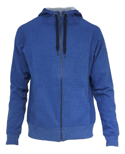 Campera De Algodon Frisado Azul / Casual / Urbano