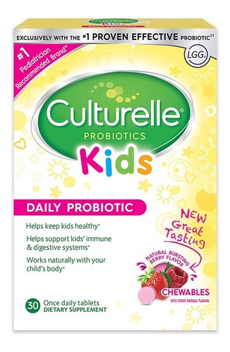Culturelle Kids Probiótico 30 Pastilhas Morango