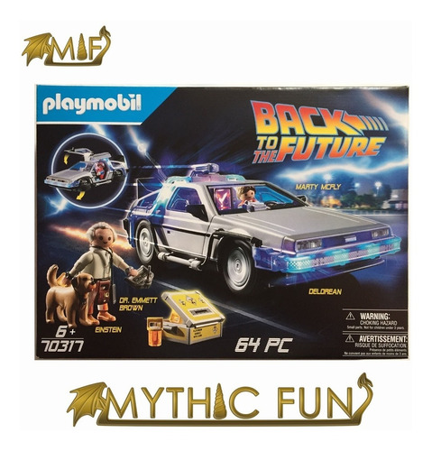 Figura Armable Playmobil Back To The Future Delorean - 70317