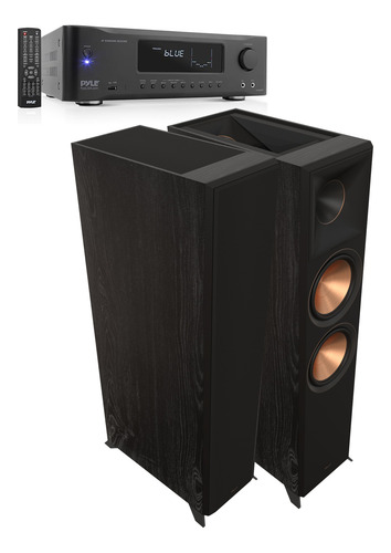 Sistema De Audio Klipsch 2.0.2 Par De Torres Rp-8060faii Ebo Ebony