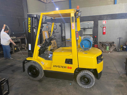 Imagem 7 de 7 de Empilhadeira Hyster H50xm Torre Triplex Com Deslo Ano 05