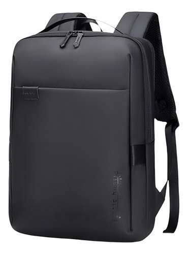 Mochila Notebook Resistente À Água 15,6 Slim Cor Preto Lisa