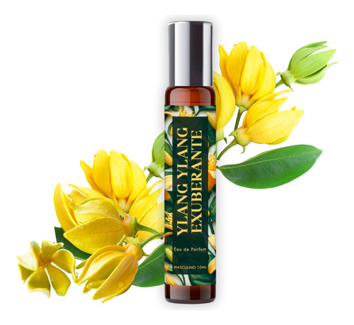 Perfume Roll On Ylang Ylang Exuberante Homem 10ml Natural