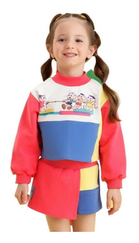 Imagem 2 de 3 de Conjunto Mon Sucré Turma Da Mônica Brincadeiras 20036