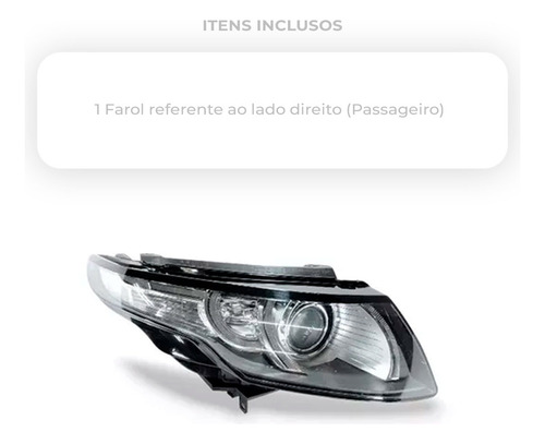 Farol Evoque 2012 2013 2014 2015 D3s Com Led 16 Pinos