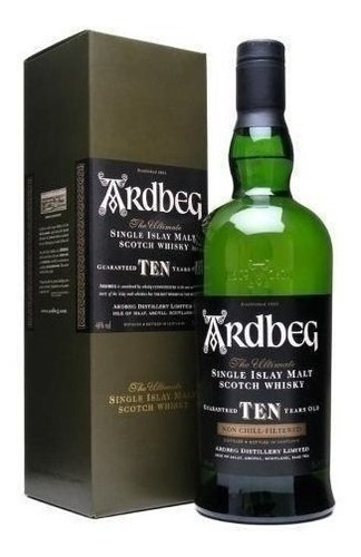 Whisky Ardbeg 10 Años Islay Single Malt /bbvinos