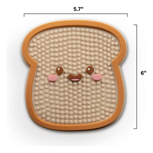 Alfombrilla Para Lamer Perros, Auténtica Silicona Tostada Fr