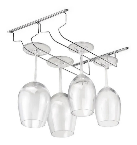 1 Suporte De Taças De Vinho Armário Prateleira Aco Inox