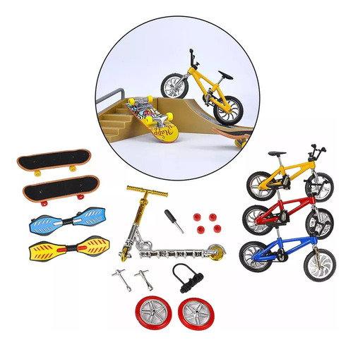 Conjunto De Bicicleta Bmx Fingertip, Mini Scooter, Dois