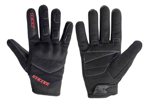 Luva Texx New Strike Motoqueiro Proteção Motociclista Pret Cor Preto Tamanho 3xl