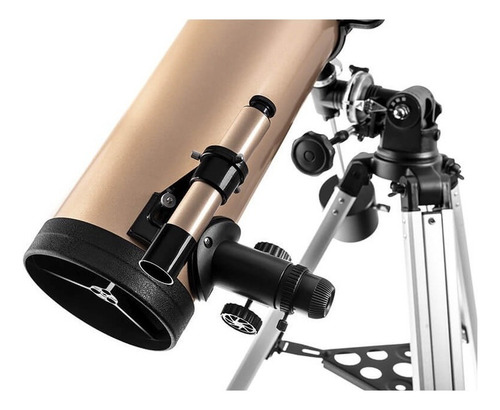 Telescopio Astronomico Tasco Luminova Reflector Profesional 114 mm x 900 Ecuatorial Color Dorado