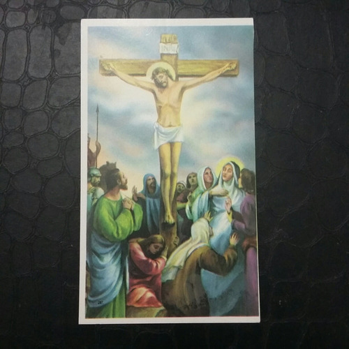 Estampita De Jesus Crucificado 