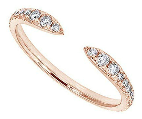 Anillo Para Pie - 14k Rose Gold Over 925 Sterling Silver 0.2