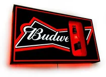 Comprar Cartel Luminoso Led Budweiser Con Lata\u002Fbotella Deco Bar