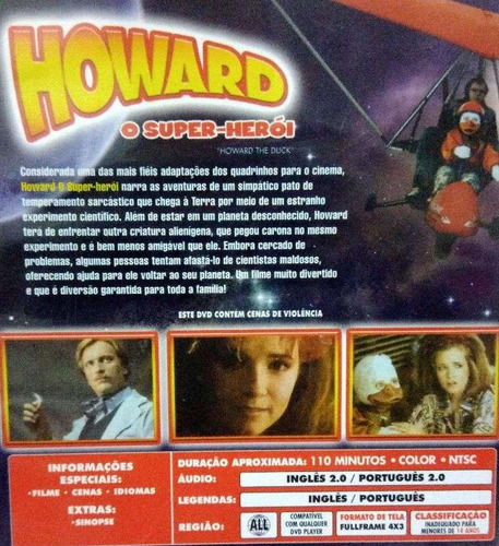 Dvd Howard O Super Herói George Lucas