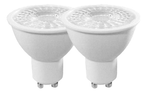 Lampara Dicroica Led 7w 580lm Gu10 220v, 38° Fria X 2 Und