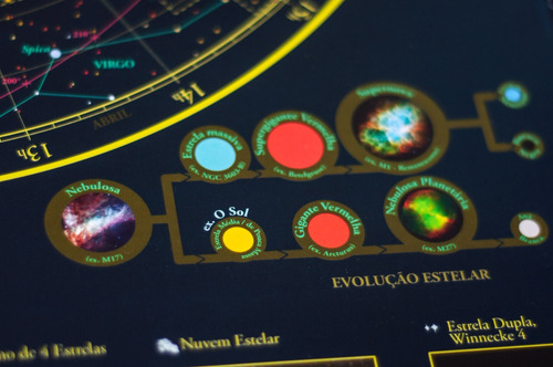 Carta Celeste - Mapa Completo Do Céu Com Objetos Messier