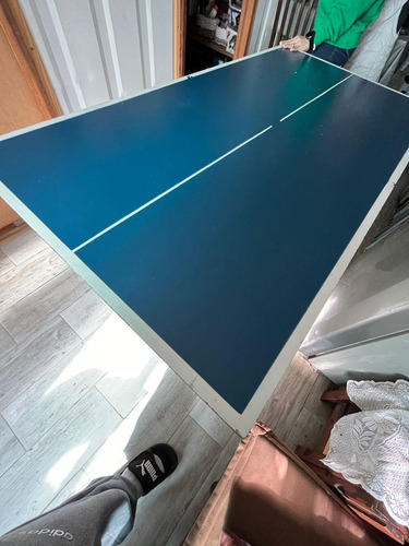 Mini Mesa De Ping Pong Klopf 1003 Color Azul Usada Buen Esta