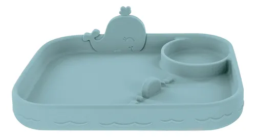 comprar Plato Rectangular Nuby 100% Silicona, Sin Bpa, Estampado De
