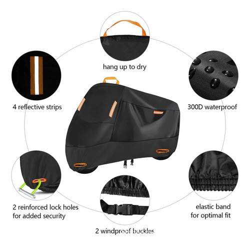 Cubierta De Motocicleta Impermeable Motocross Rain Cover Sg