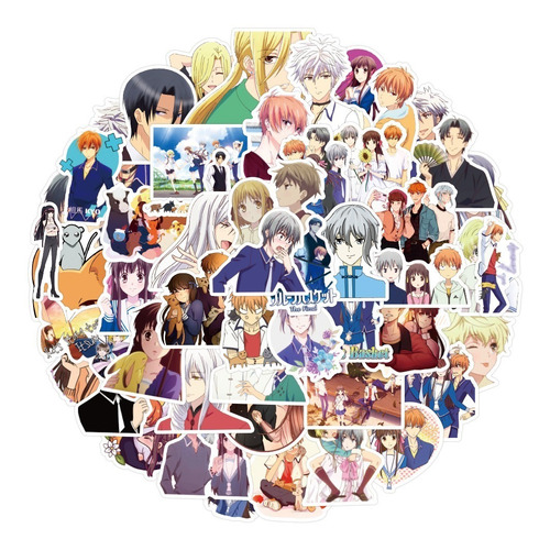 Fruits Basket 50 Calcomanias Stickers De Pvc Vs Agua Furuba