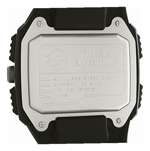 Reloj Hombre Timex Expedition Grid Shock De 50 Mm Color de la correa Negro