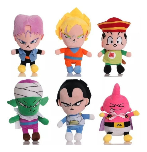 Muñeca De Peluche Dragon Ball, 6 Unidades, Regalo Para Niños