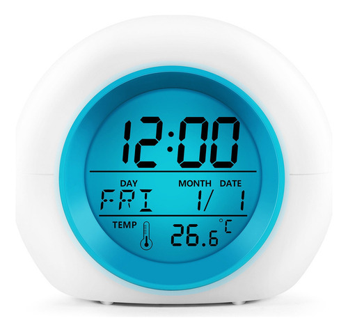 . Reloj Despertador Para Niños, Reloj Digital Con Luz Para