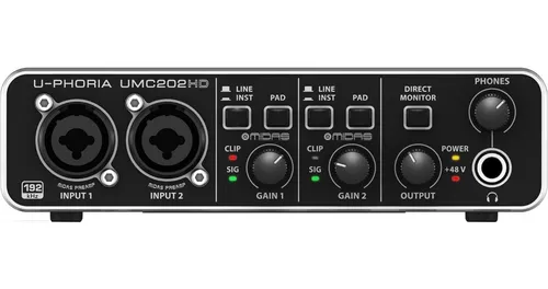Interface Behringer Usb Umc202hd Interfaz Placa De Audio