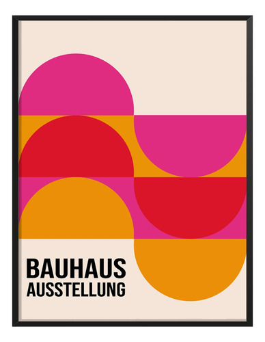 Poster Bauhaus Ausstellung Calido Arte Abstracto 120x80