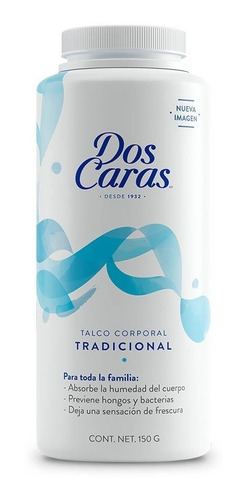 Talco Dos Caras Tradicional 150g / 1pza.