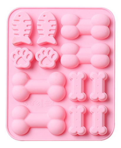 Molde De Silicona Con Forma De Pez Con Forma De Hueso Para G