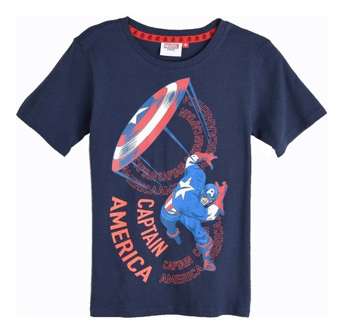Camiseta De Niño Capitán América