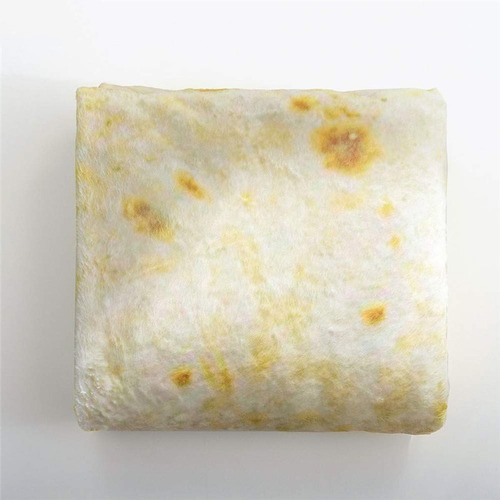 Manta De Tortilla Cobijas De Burrito Cobertor Para Bebe Color Amarillo Cálido