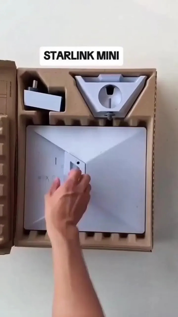 Kit De Internet Via Satelite Starlink Mini Branco