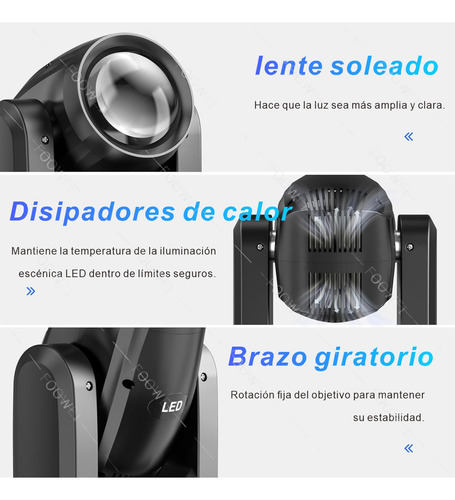 200w Luz De Escenario Con Faro Móvil De Haz De 18 Prisma