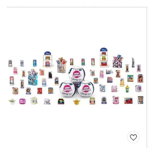 5 Surprisa Mini Brands Disney Store Series 1 Mystery Capsule